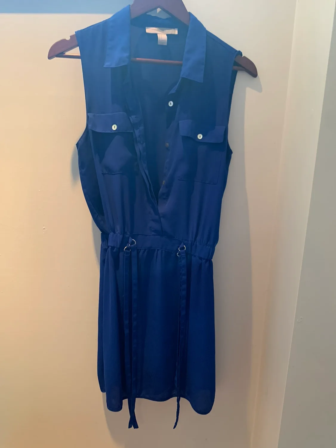 Blue Button Up Dress thumbnail