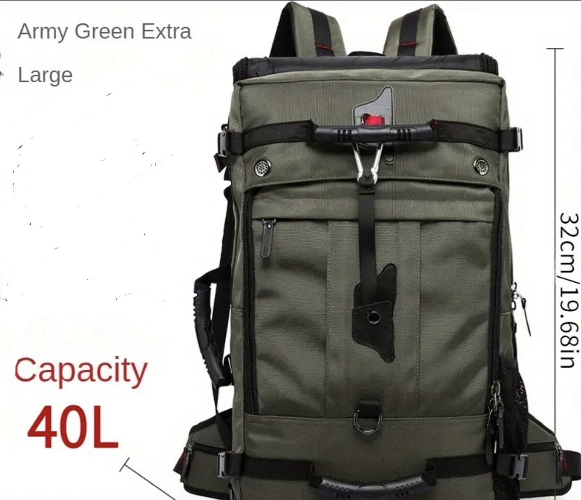 Waterproof Multi-Compartment Travel/Hiking Bag w Laptop Sleeve - photo 2