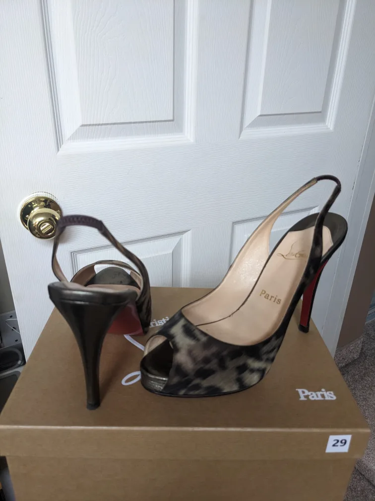 Christian Louboutin Leopard Print Heels image indicator(2)