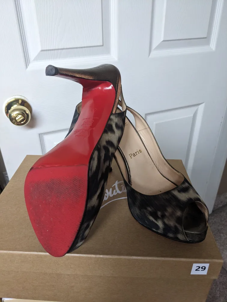 Christian Louboutin Leopard Print Heels image indicator(3)