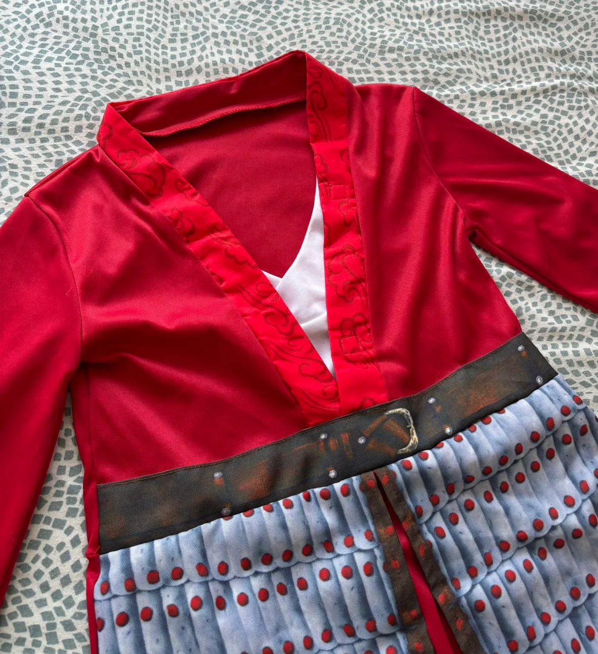 Mulan Halloween Costume, good for kid  around 125-130cm!🥰💕 image indicator(2)