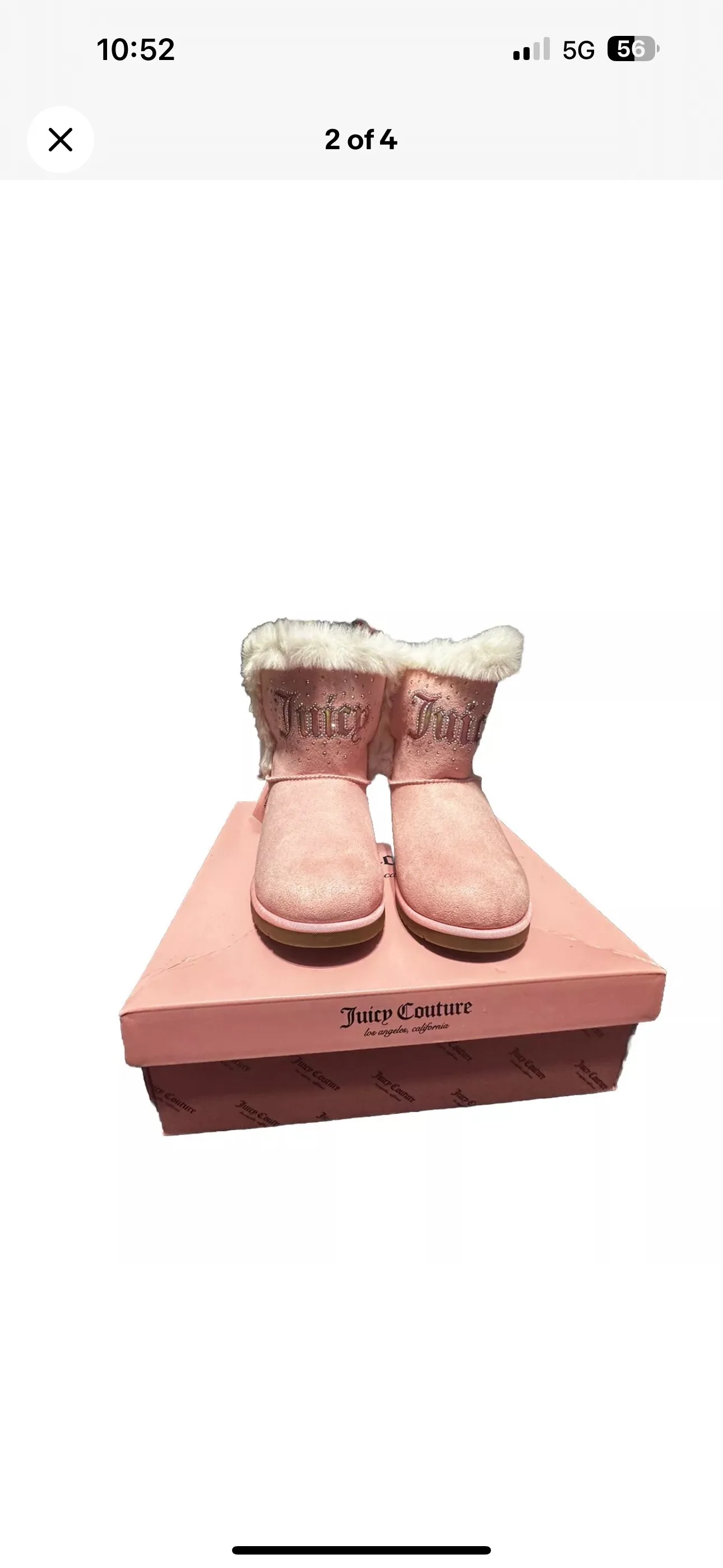 Juicy Couture Pink Faux Fur Boots (new)size 3 image indicator(2)