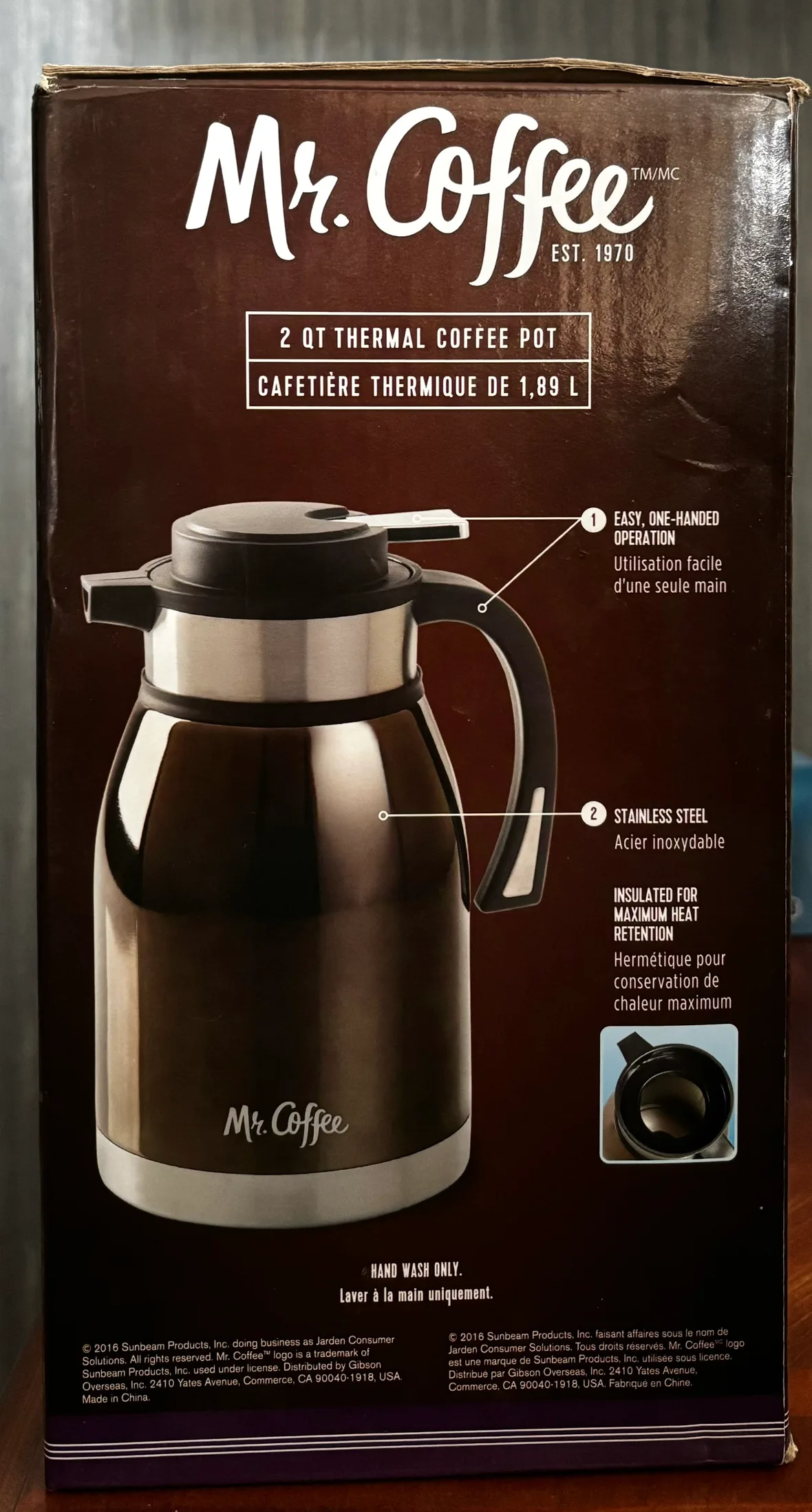 Mr. Coffee Thermal Coffee Pot image indicator(2)