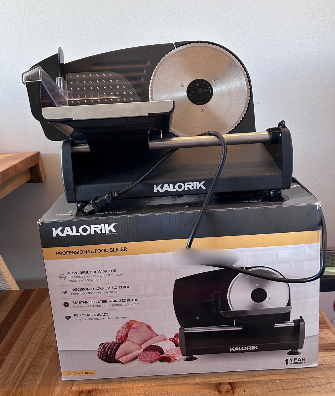 Kalorik 200 Watts Professional Food Slicer