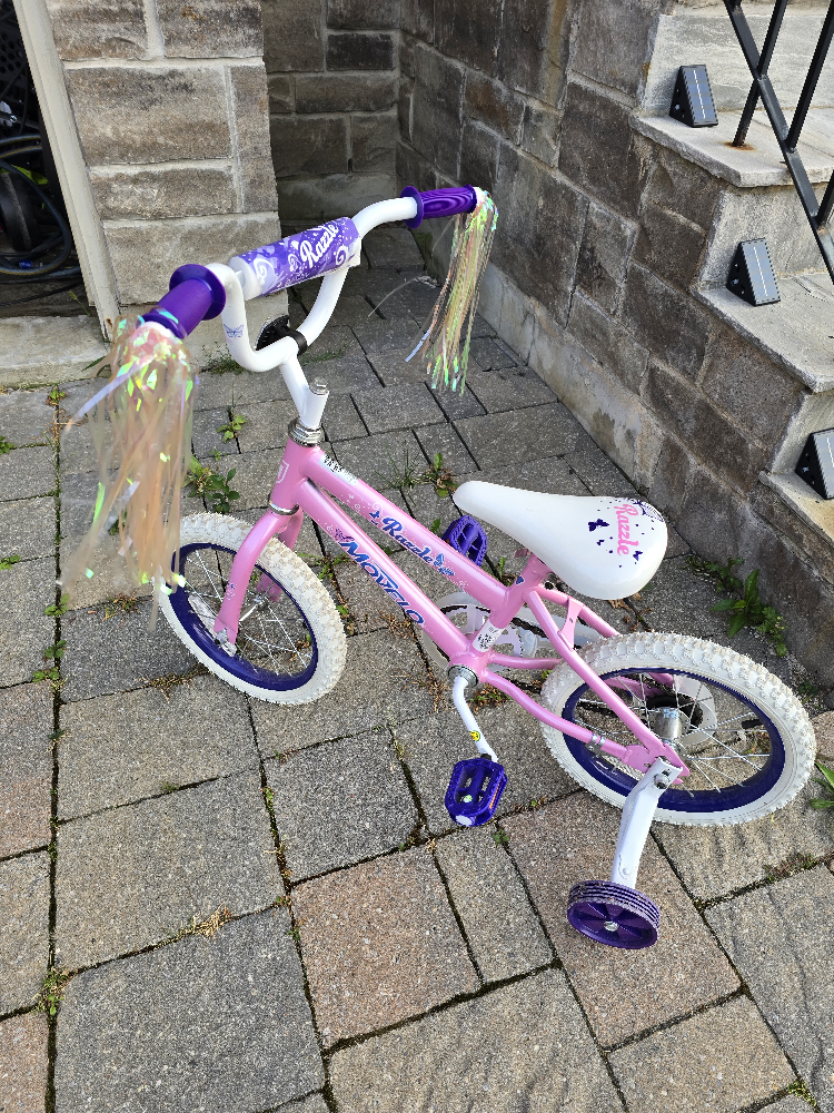 14" Girls Bike with Training Wheels