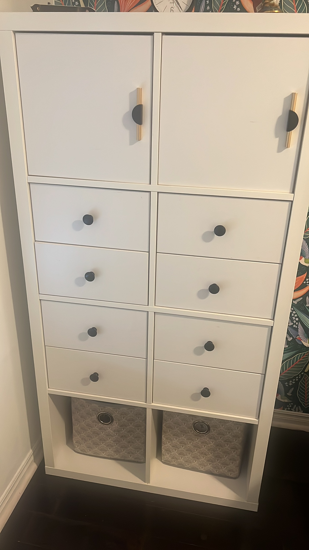 White IKEA Cabinet with Drawers
