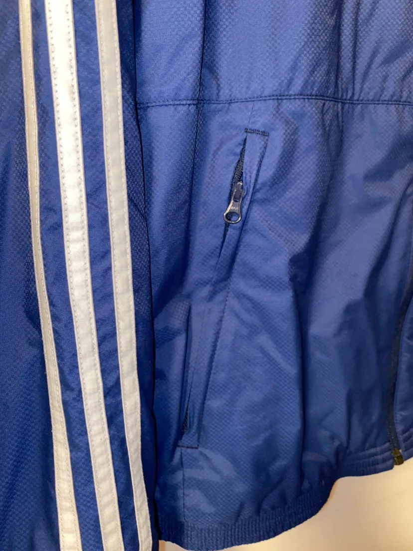 Adidas Navy Blue Windbreaker Jacket image indicator(4)