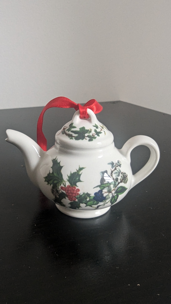Portmeirion Christmas Teapot Ornament