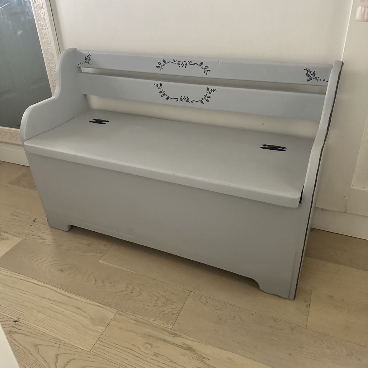 Solid wood Entryway / hallway bench with storage - bench seete - photo 2