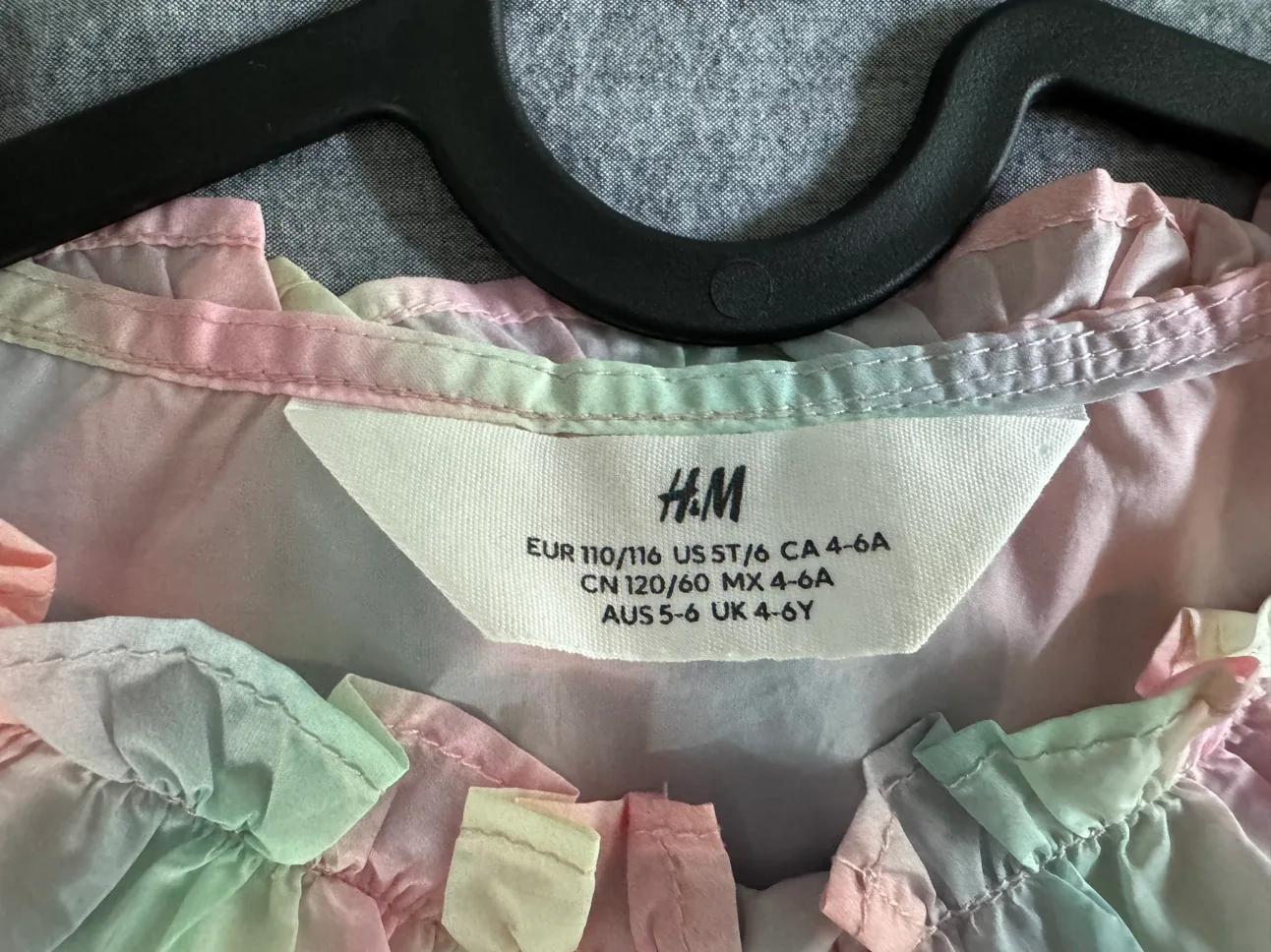 H&M Kids Rainbow Colored lightweight Jacket image indicator(3)