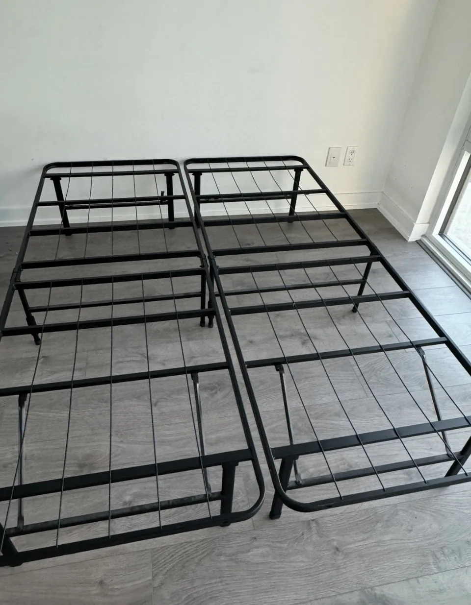 Foldable Metal Bed Frame Queen thumbnail