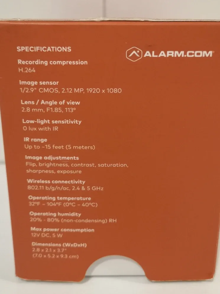 Alarm.com 1080p Indoor Wi-Fi Video Camera image indicator(3)