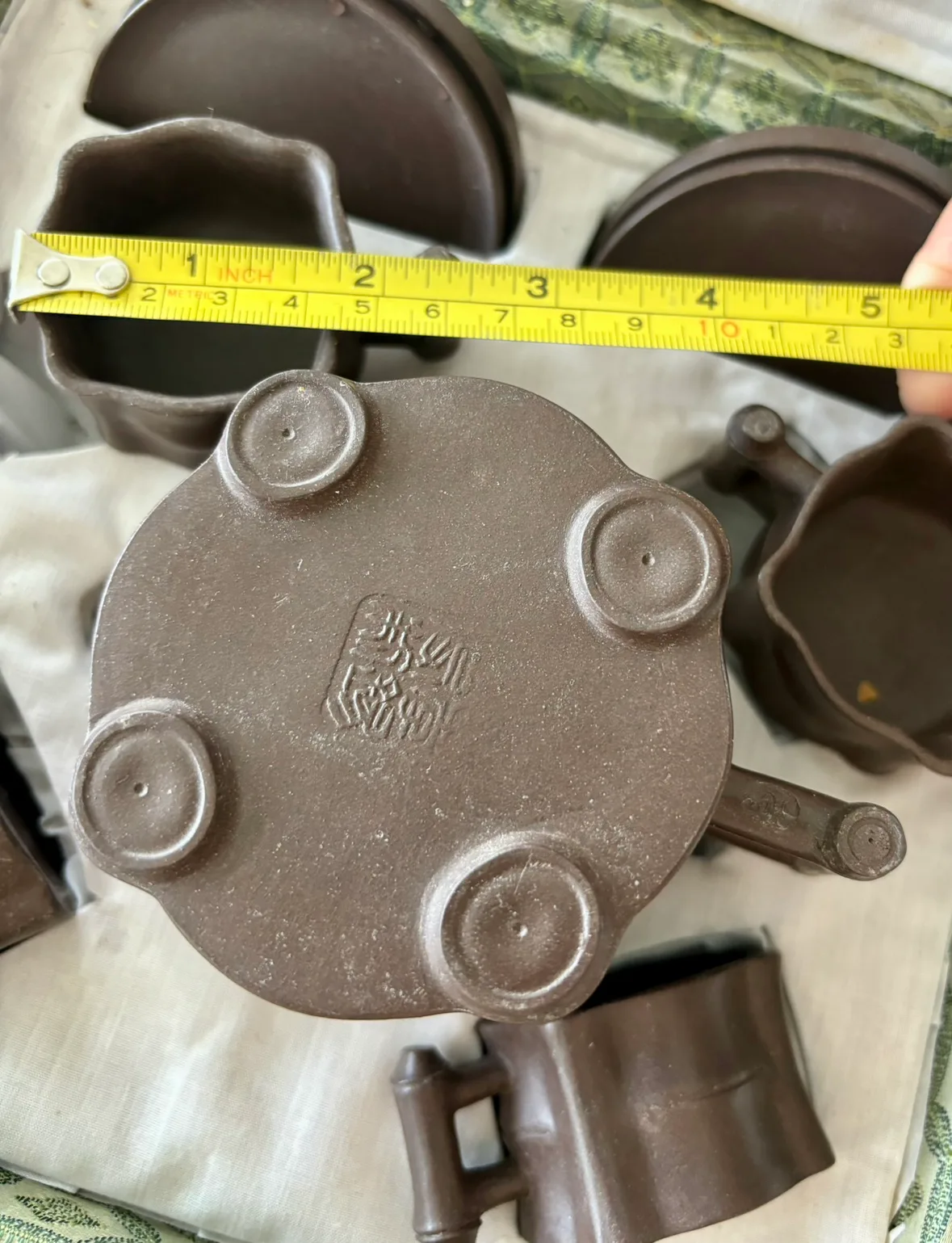 Vintage Chinese Purple Clay Tea Set (10pcs) image indicator(5)