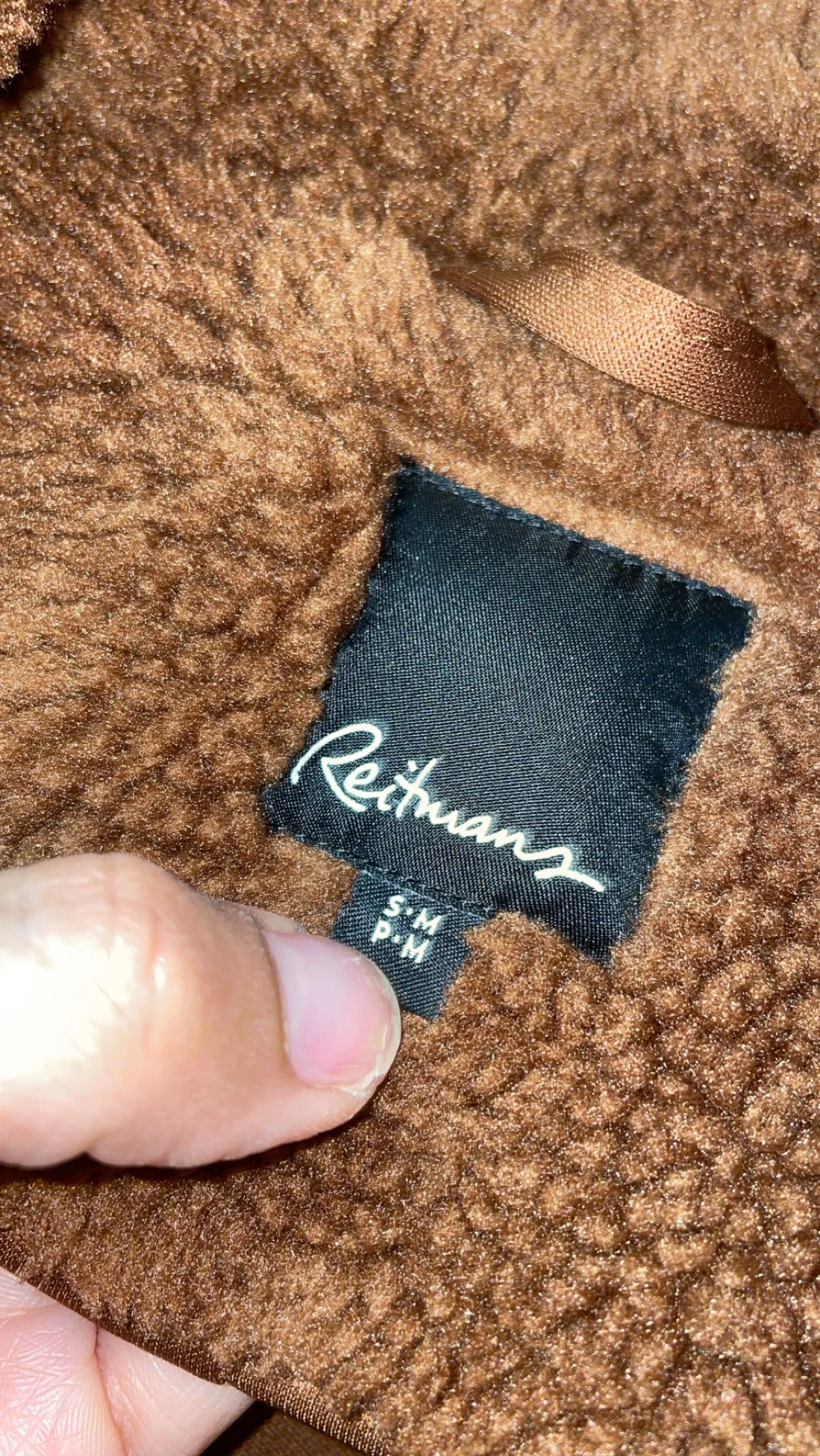 Reitmans Brown Teddy Coat image indicator(3)