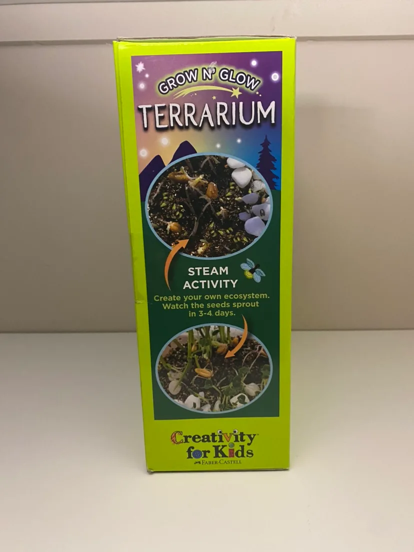 NEW Kids Grow ‘n Glow Terrarium Kit – STEM Craft Gift image indicator(4)