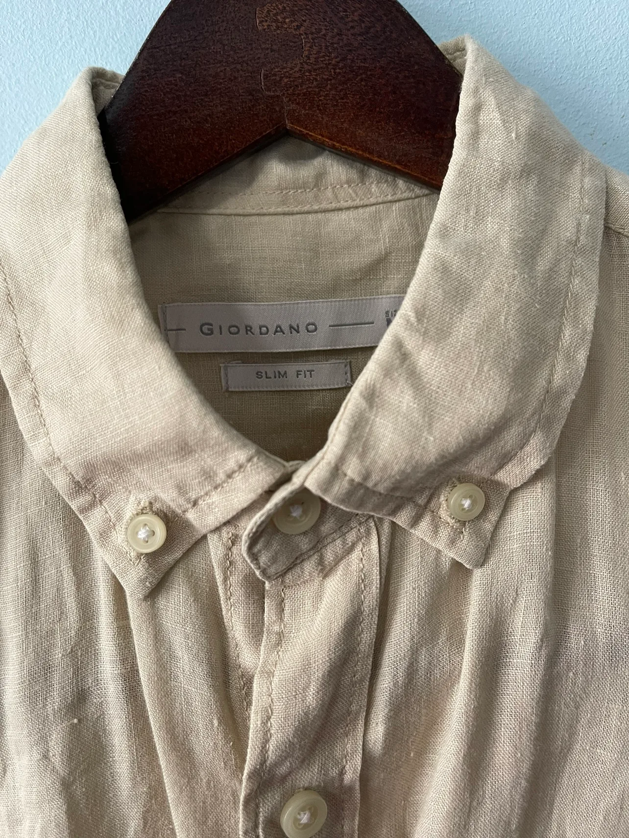 Giordano Slim Fit Short Sleeve Button Up Shirt (3 for $10) image indicator(5)