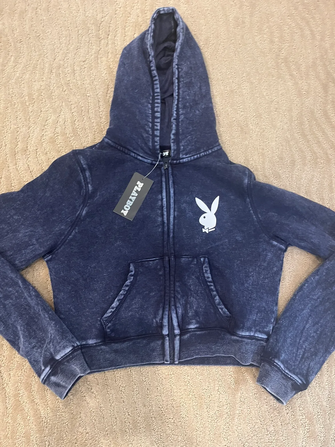 🧡Playboy Zip Up Hoodie - xs or girls 14/16 image indicator(2)
