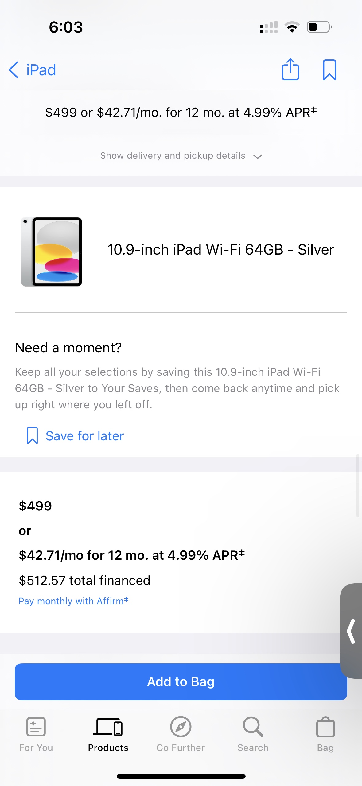 iPad (10th Generation) 64GB Wi-Fi - Silver - photo 3