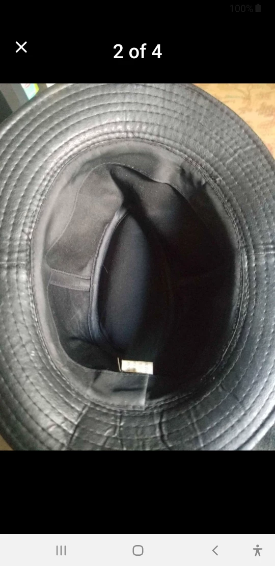 Black Leather Hat - photo 2