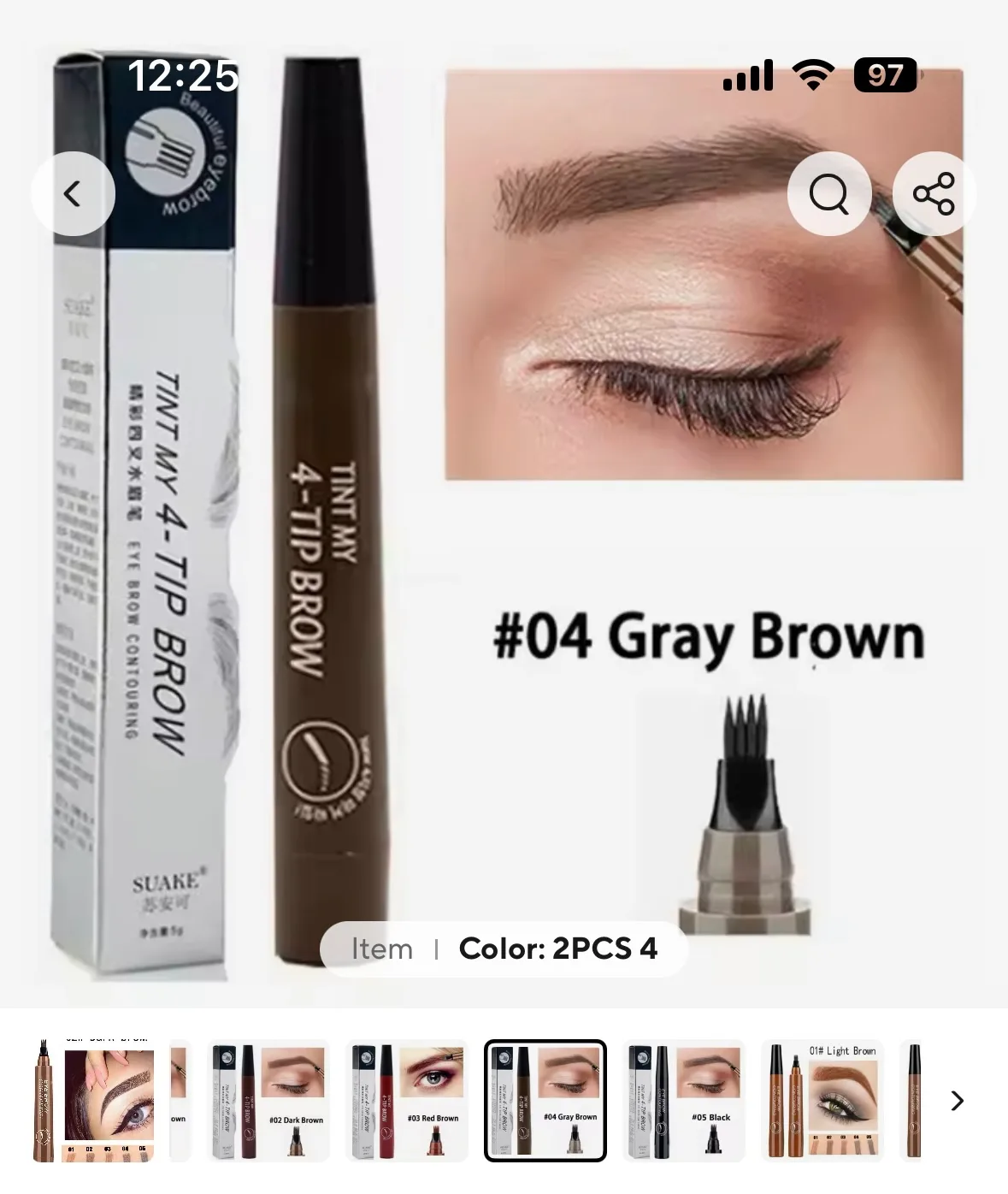 Water prove tattoo eyebrows pen thumbnail