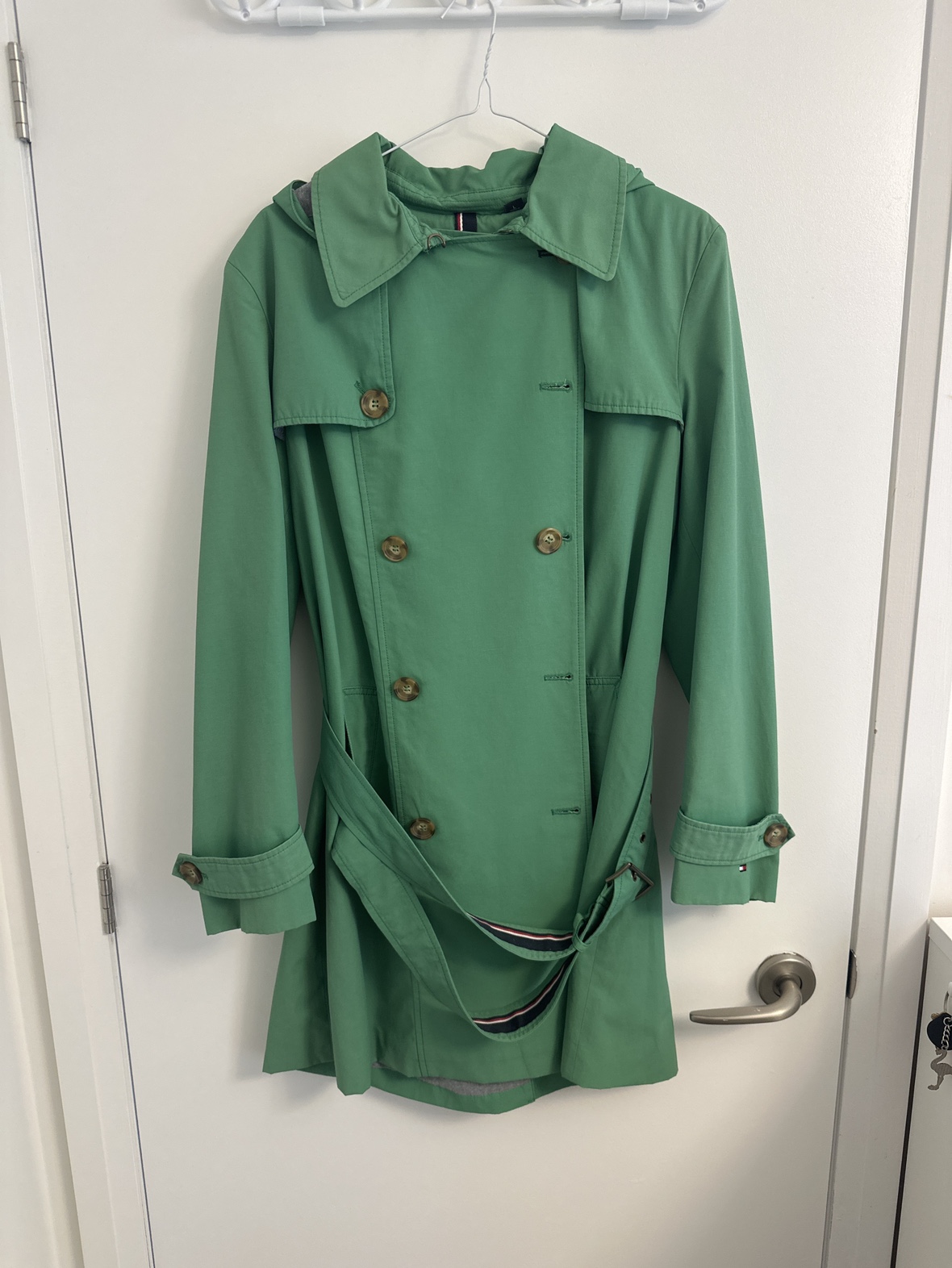 Tommy Hilfiger Green Trench Coat