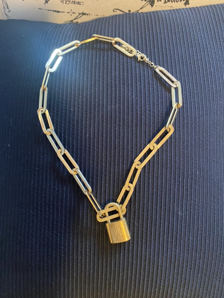 Gold Chain Necklace With Lock