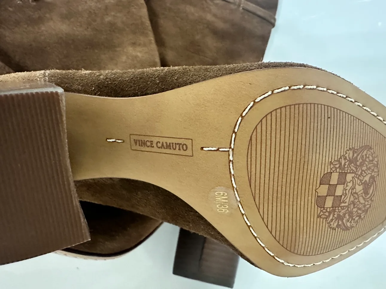 Vince Camuto Brown Suede Boots image indicator(2)