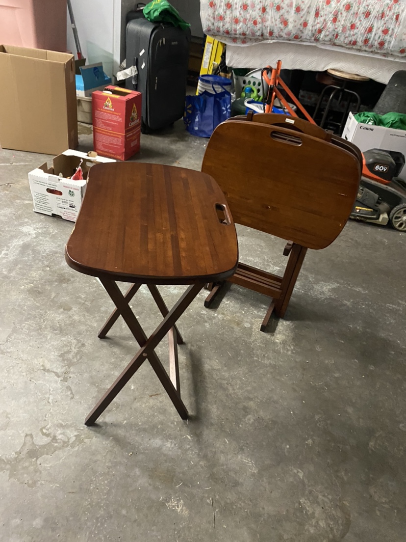 Set of 4 Folding Tables - photo 2