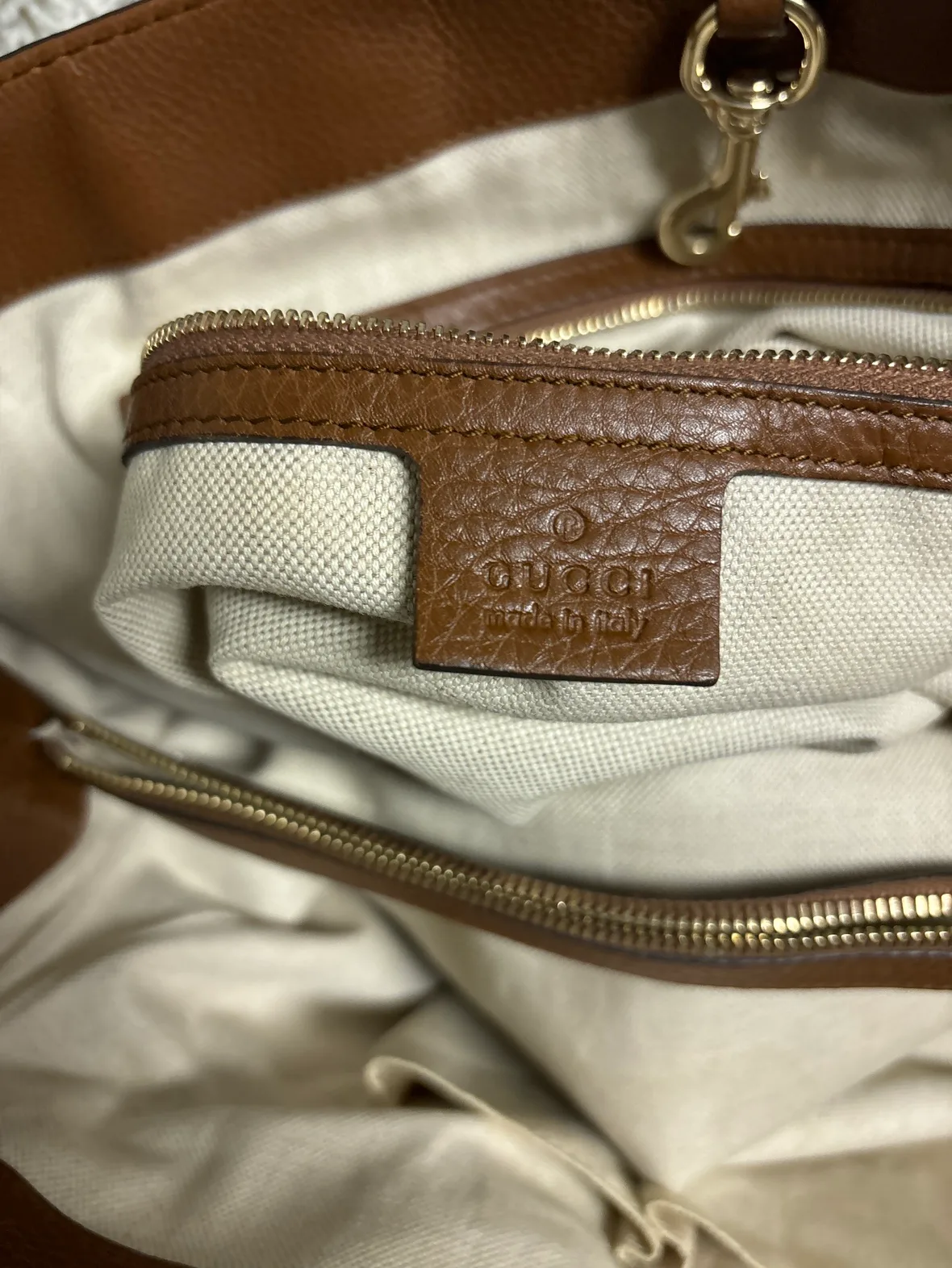 Gucci Leather Bella Medium Tote Bag Authentic image indicator(5)