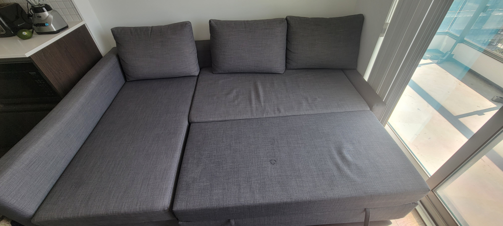 Grey IKEA Sofa Bed - photo 2