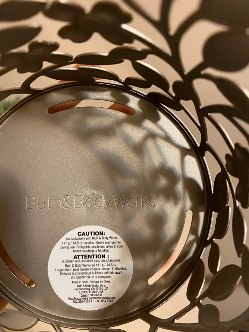 Bath & Body Works Candle Holder Free candle both are new image indicator(2)