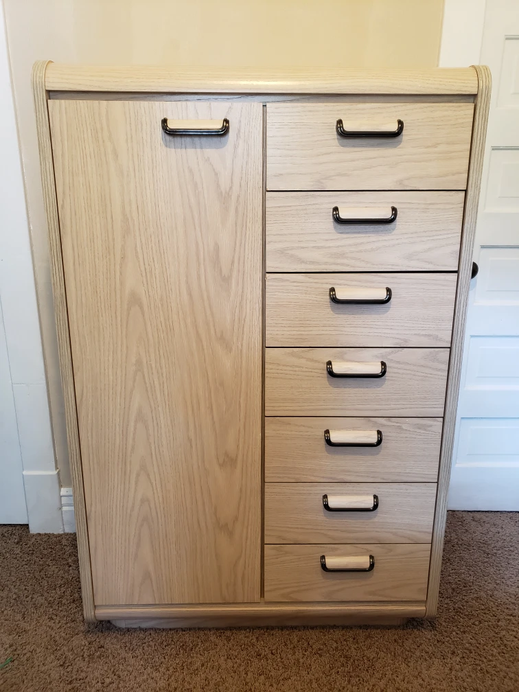 Faux Bleached Oak Dresser