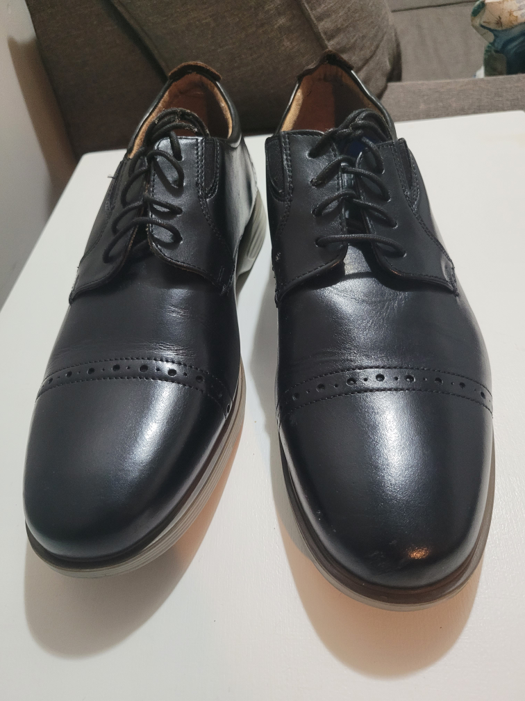 Men's Black Leather Dress Shoes
