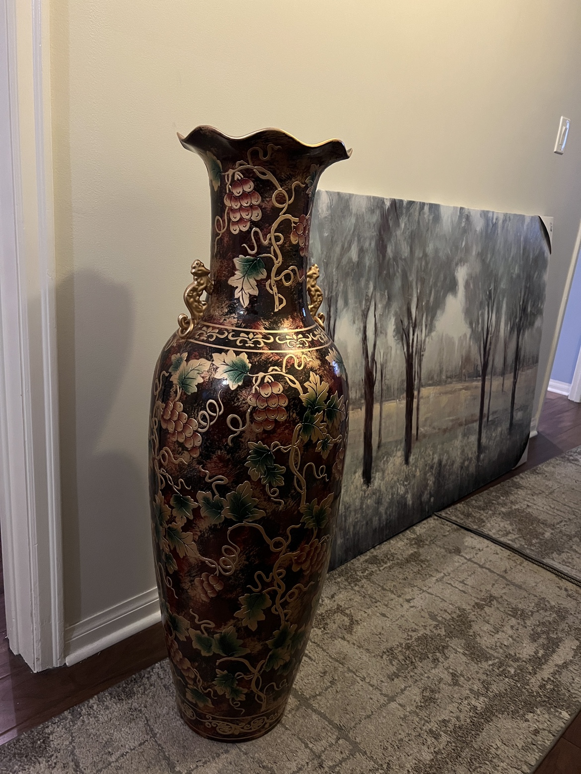 Antique Floral Vase