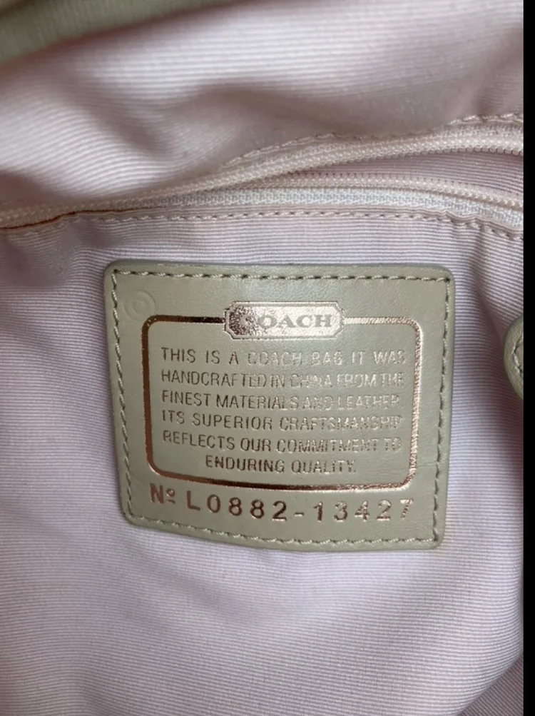 Coach Signature Pink shoulder Handbag image indicator(4)