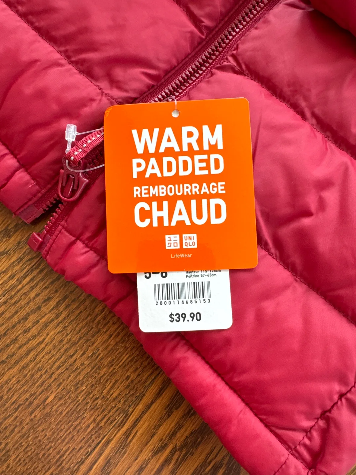 UNIQLO Kids Warm Padded Jacket image indicator(3)