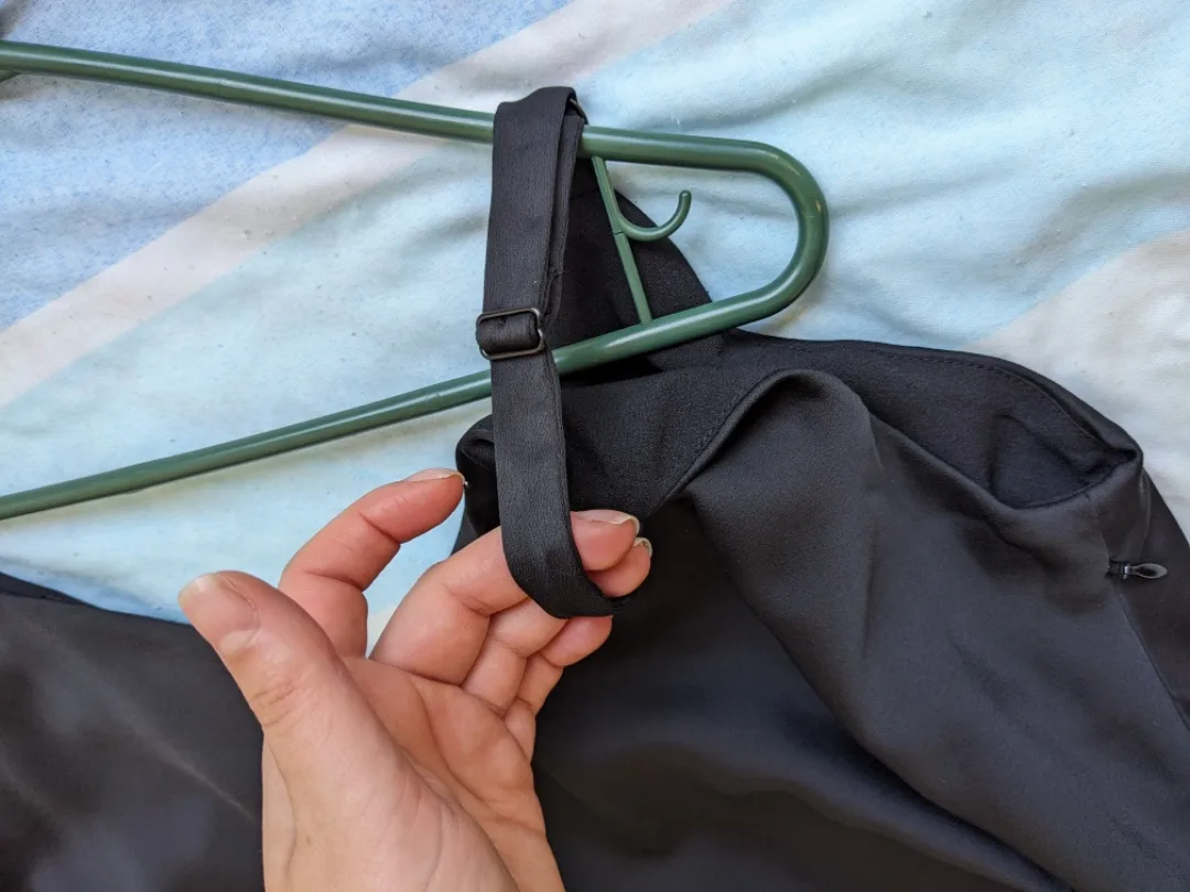 Pink Martini V-Neck Black Dress image indicator(8)