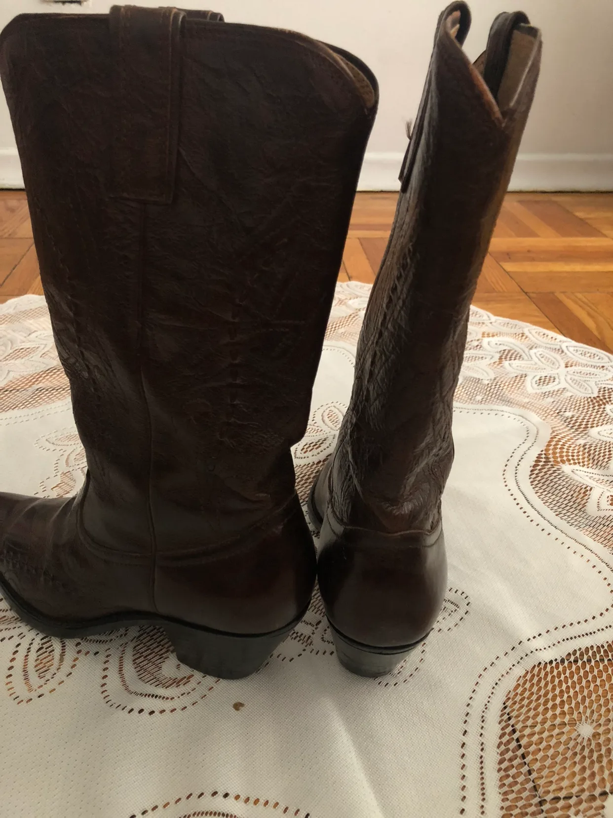 Brown Leather Cowboy Boots image indicator(4)