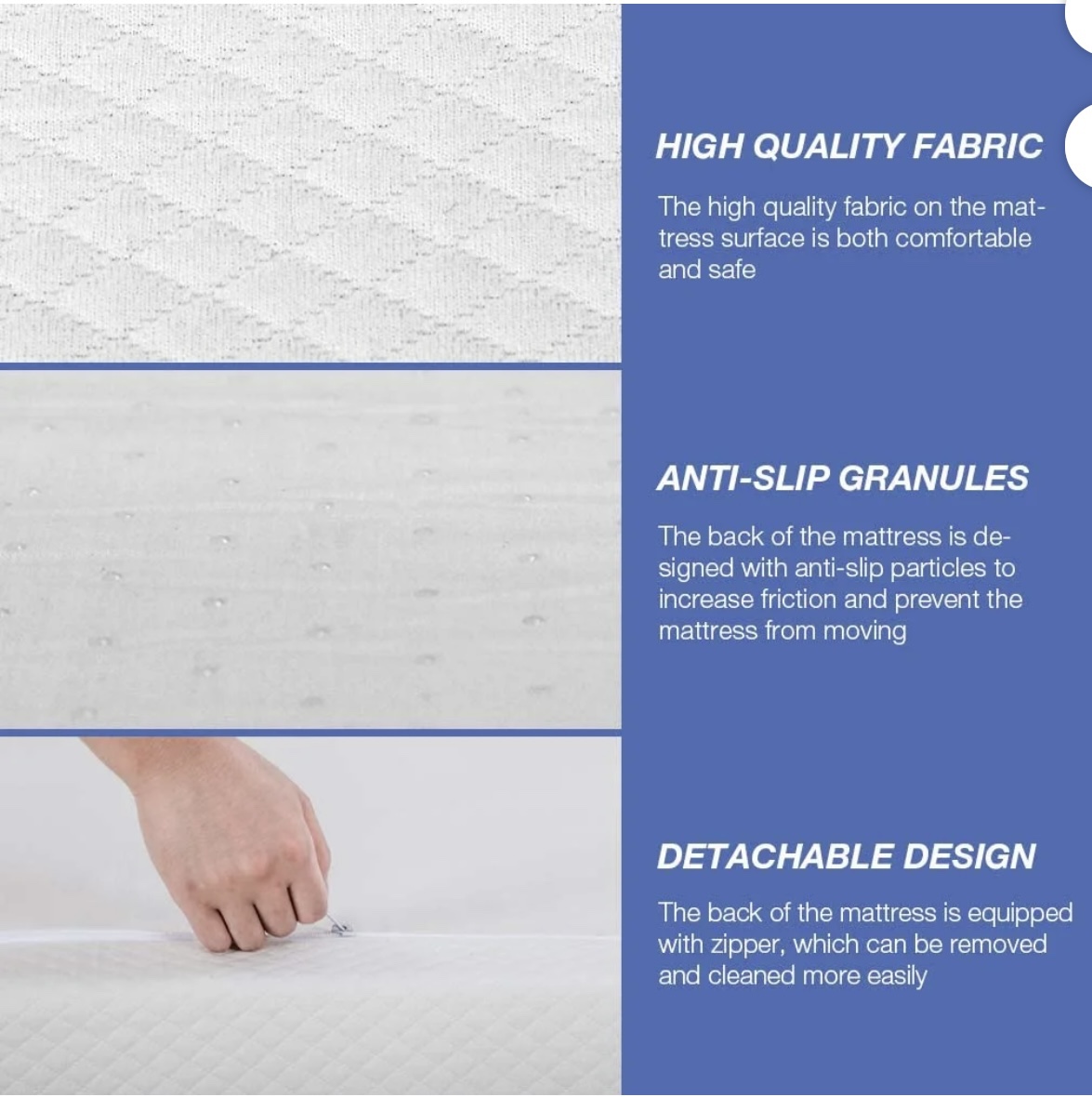 FDW 8 Inch Queen Gel Memory Foam Mattress Fiberglass Free. - photo 4