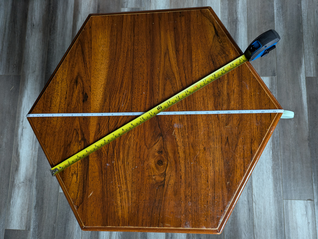 Pair of Hexagon End Tables - photo 2