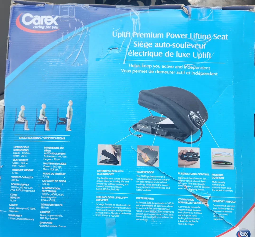 Carex Uplift Premium Power Lifting Seat image indicator(3)