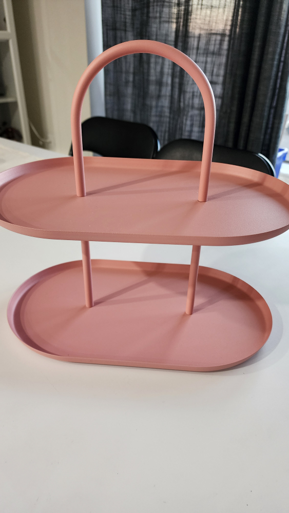 Pink food/dessert serving stand 🧡 - photo 3