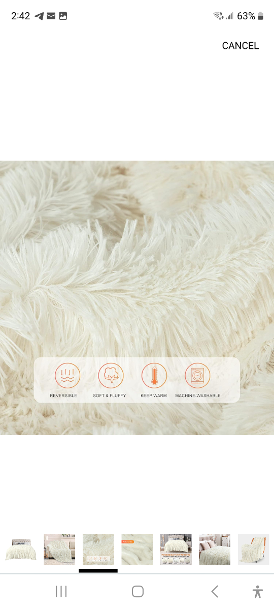 Brand new Extra Soft Faux Fur Blanket Twin size 70"×78". - photo 3