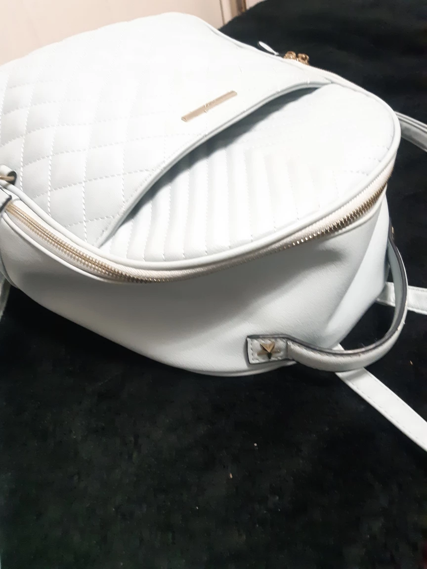 Light Blue Quilted Backpack - photo 3