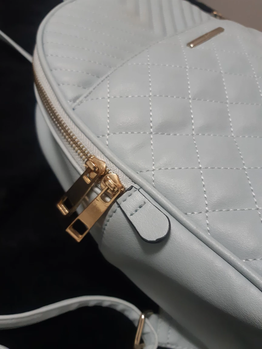 Light Blue Quilted Backpack - photo 5
