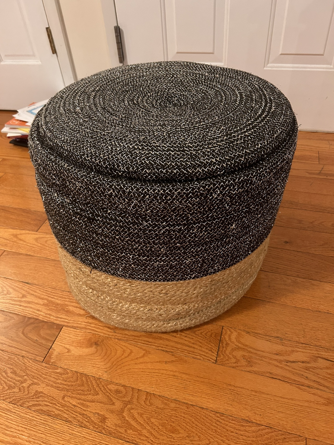 Black and Tan Ottoman