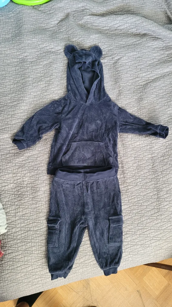 Baby Boy Corduroy Hoodie & Pant Set 12-18m thumbnail