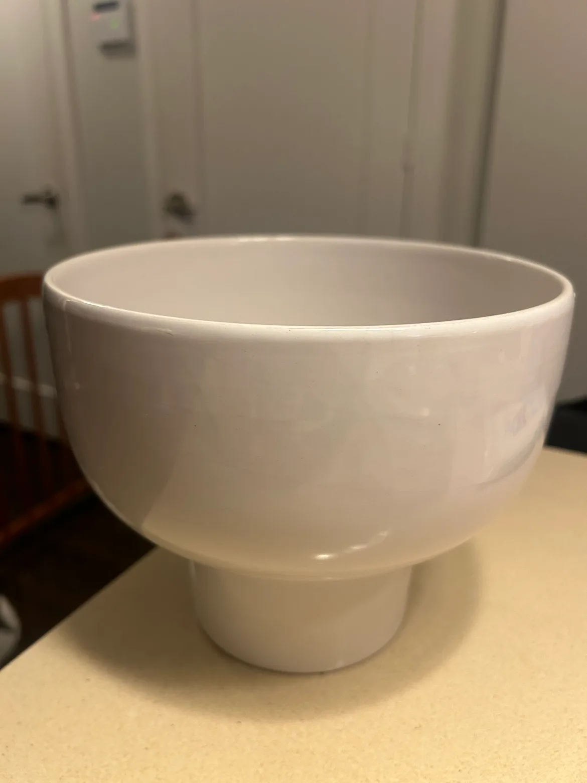 White Compote / Vase Ceramic Bowl thumbnail