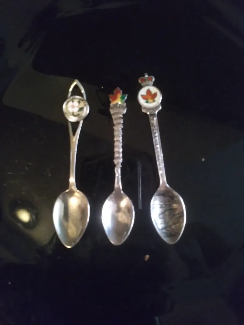 3 sterling silver spoons thumbnail