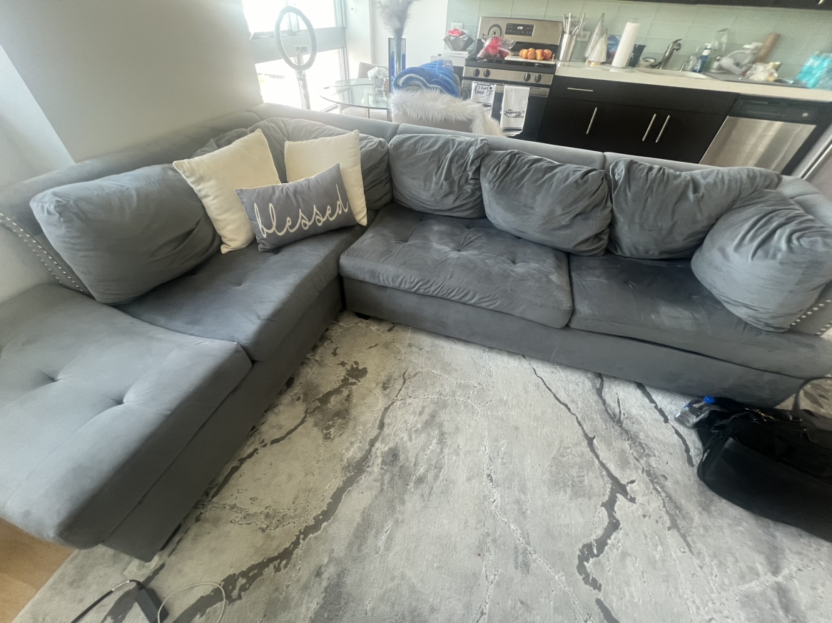 Grey Sectional Sofa - photo 3